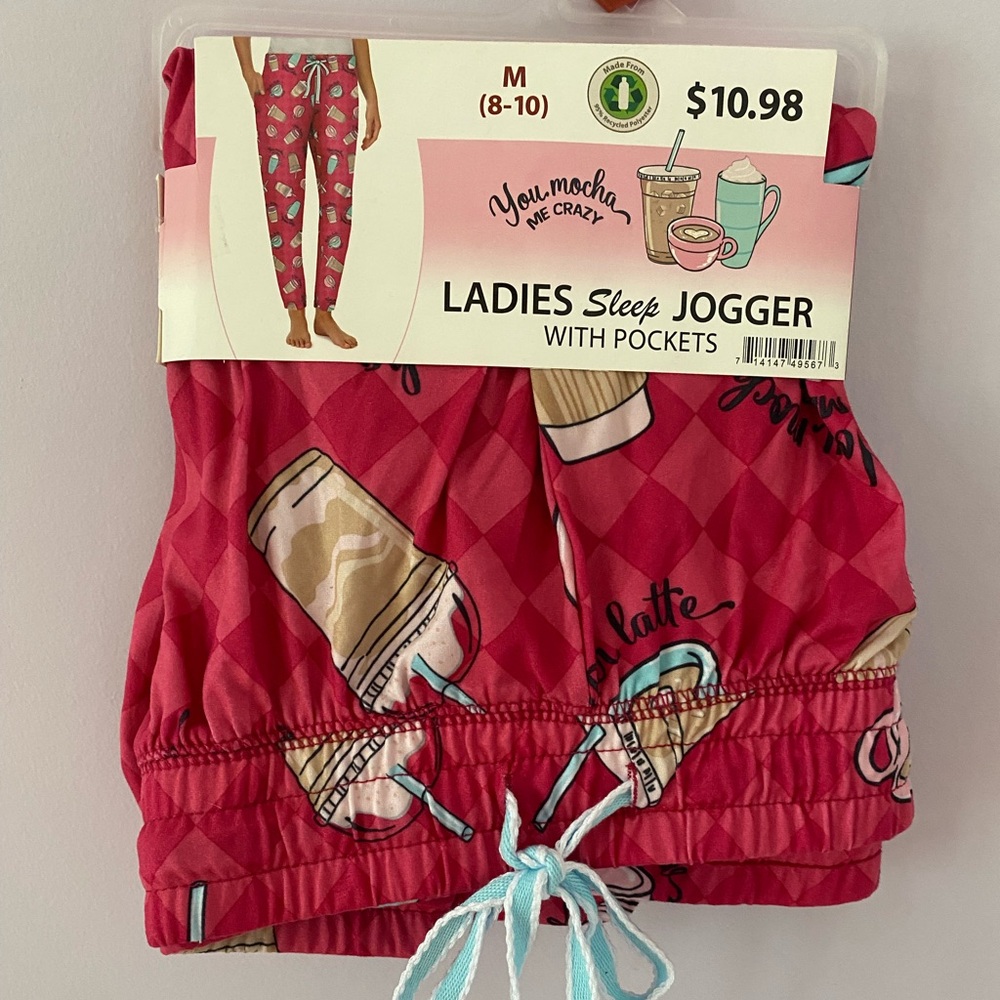 Ladies sleep jogger with pockets